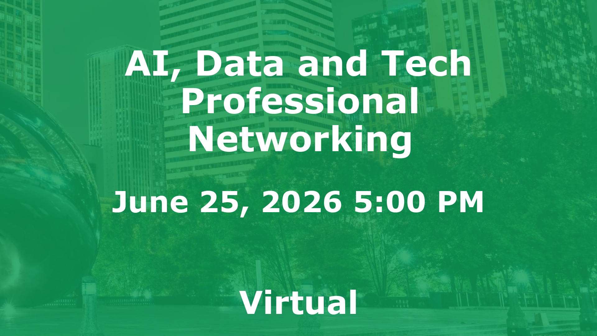 AI, Data and Tech Professional Networking event image